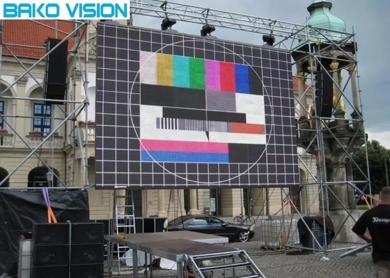 Pantalla LED de alquiler al aire libre a todo color P3.9 para la iglesia