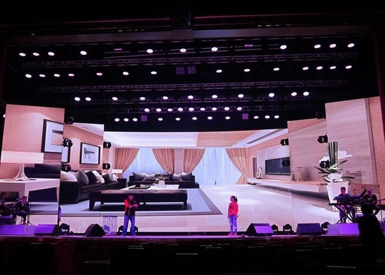 Pantalla LED de alquiler interior 16 Gray Scale mordido de 1000 liendres 100000 horas del curso de la vida